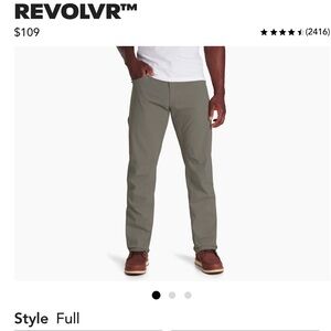 NEW Men’s KUHL Khaki Full Fit Pants